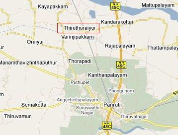 Thiruthuraiyur map