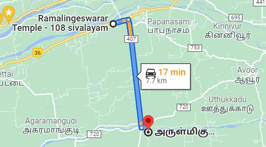 Thirukkarukavur map