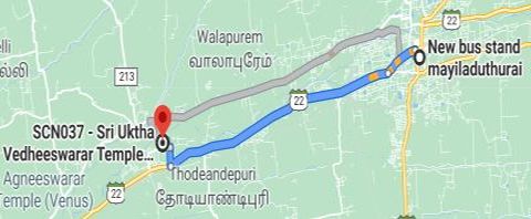 Kuthalam route map