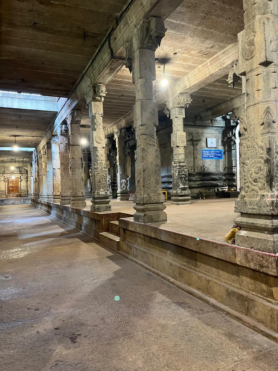 Steps leading to inner prakaram