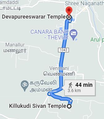 killikudi route map
